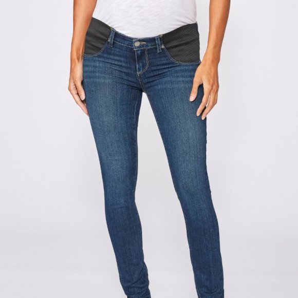 SOLD | Paige Jeans | Maternity Jimmy Jimmy Skinny Jeans | Bodie Wash | Size 26 - Picture 1 of 4